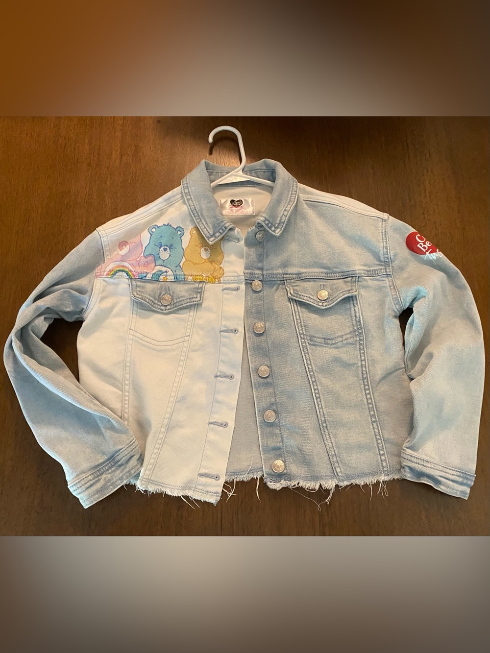 Justice Girls Care Bears Denim Jean Jacket